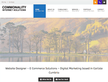Tablet Screenshot of commonality.co.uk